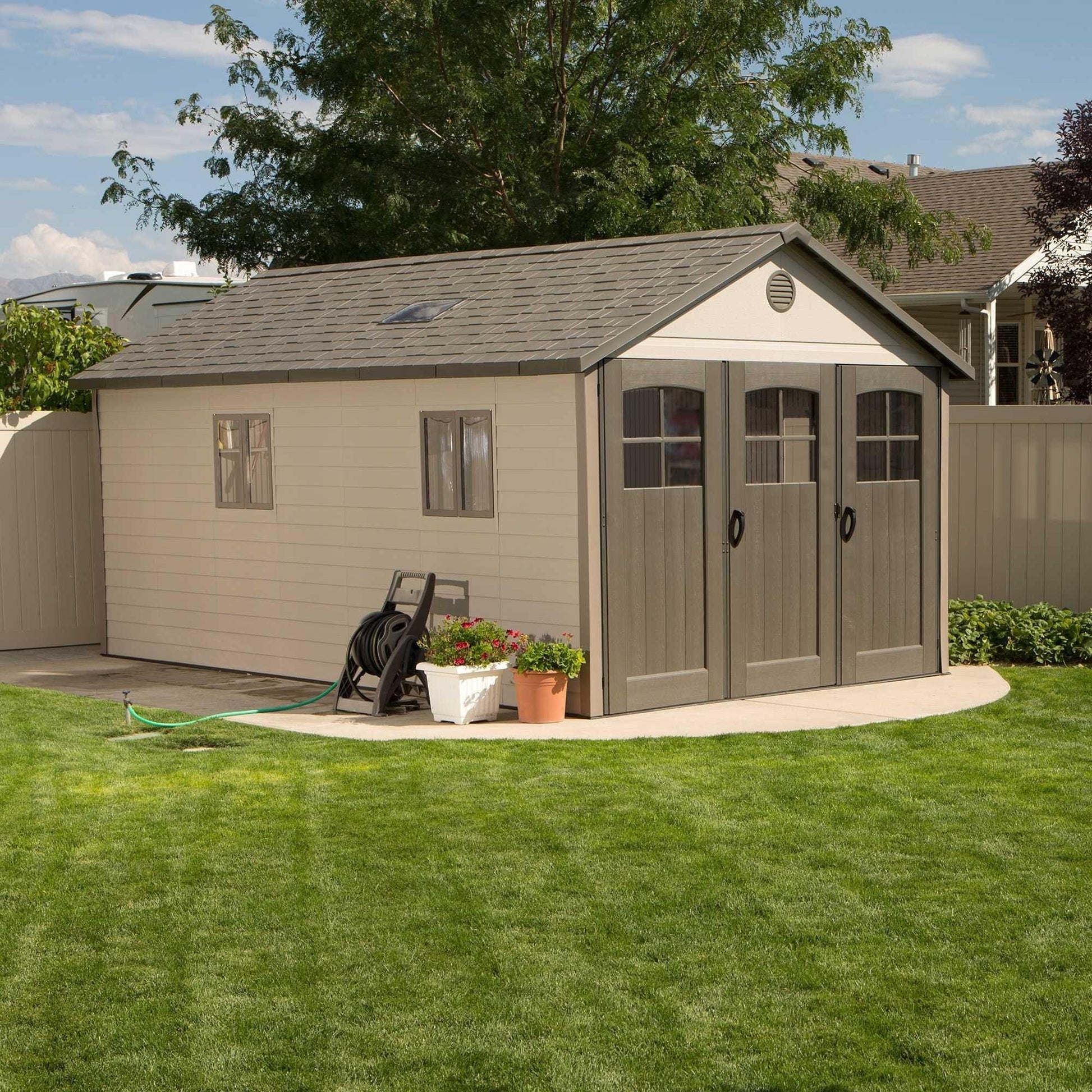Lifetime 11 Ft. X 18.5 Ft. Outdoor Storage Shed - 60236 - Backyard Provider