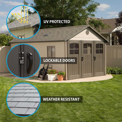 Lifetime 11 Ft. X 18.5 Ft. Outdoor Storage Shed - 60236 - Backyard Provider