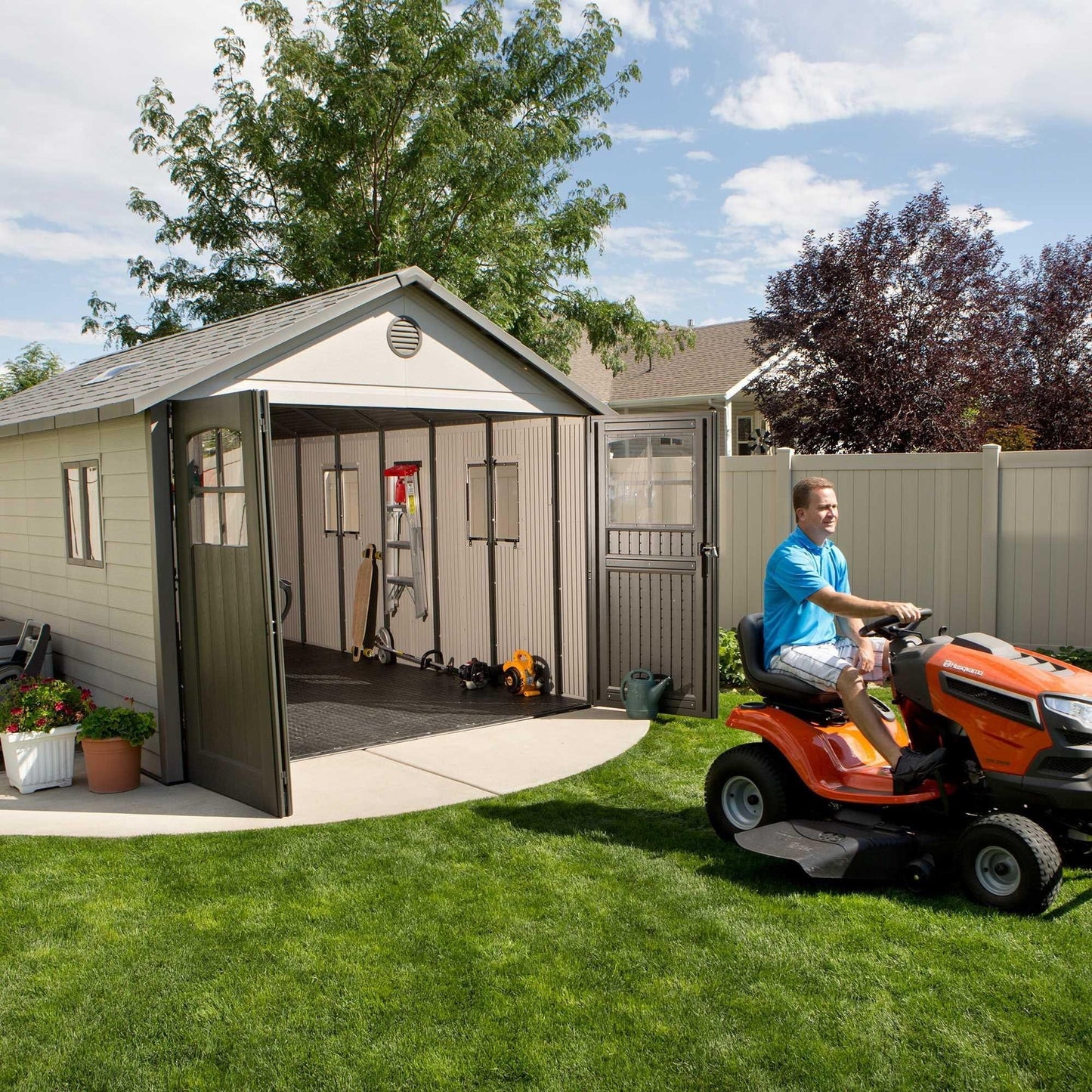 Lifetime 11 Ft. X 21 Ft. Outdoor Storage Shed - 60237 - Backyard Provider