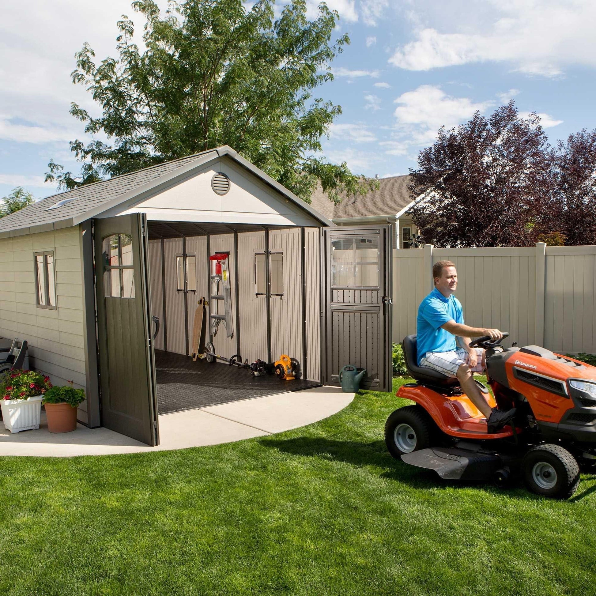 Lifetime 11 Ft. X 21 Ft. Outdoor Storage Shed - 60237 - Backyard Provider