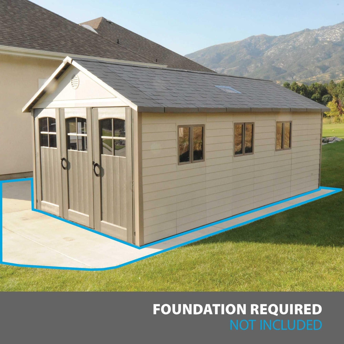Lifetime 11 Ft. X 21 Ft. Outdoor Storage Shed - 60237 - Backyard Provider