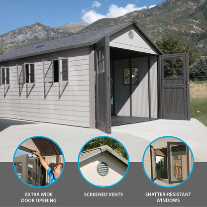 Lifetime 11 Ft. X 21 Ft. Outdoor Storage Shed - 60237 - Backyard Provider