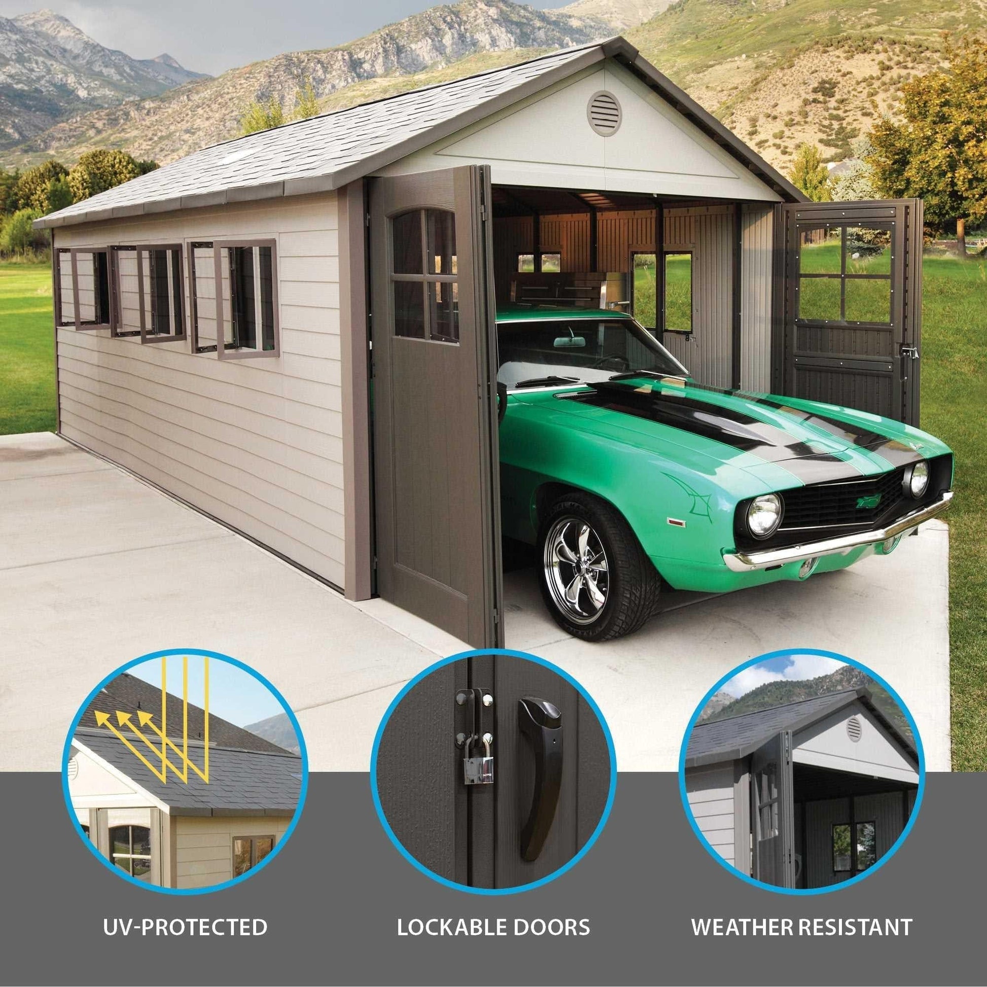 Lifetime 11 Ft. X 21 Ft. Outdoor Storage Shed - 60237 - Backyard Provider