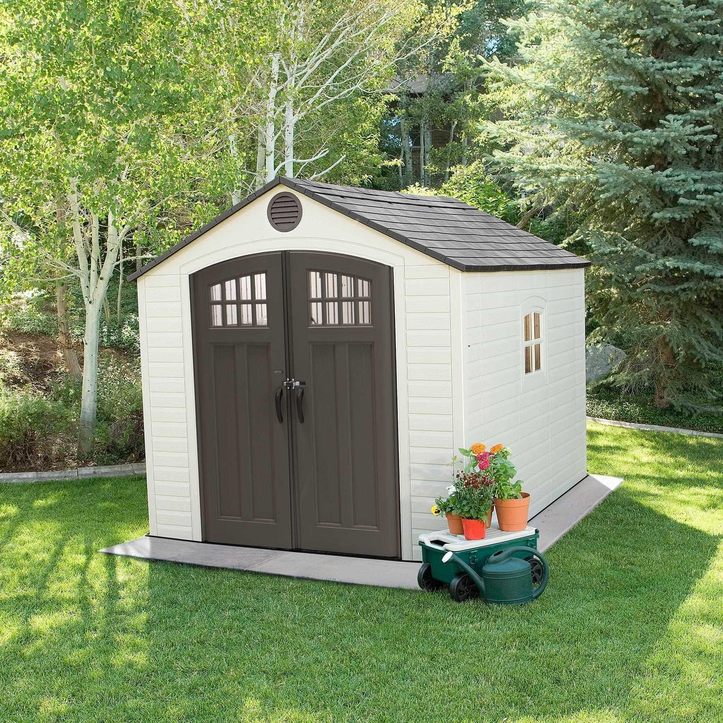 Lifetime 8 Ft. X 10 Ft. Outdoor Storage Shed - 60332 - Backyard Provider