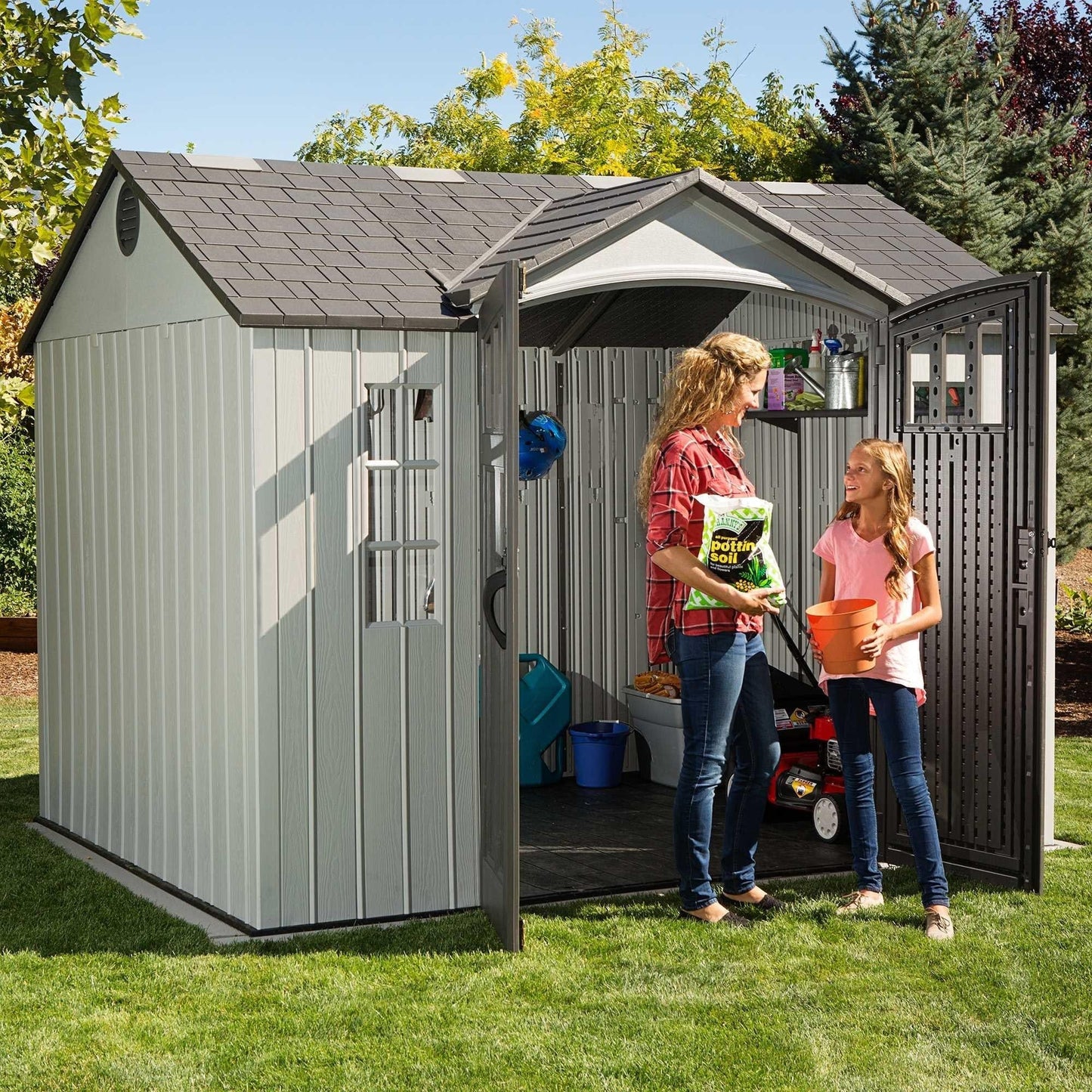 Lifetime 10 Ft. X 8 Ft. Outdoor Storage Shed - 60243 - Backyard Provider