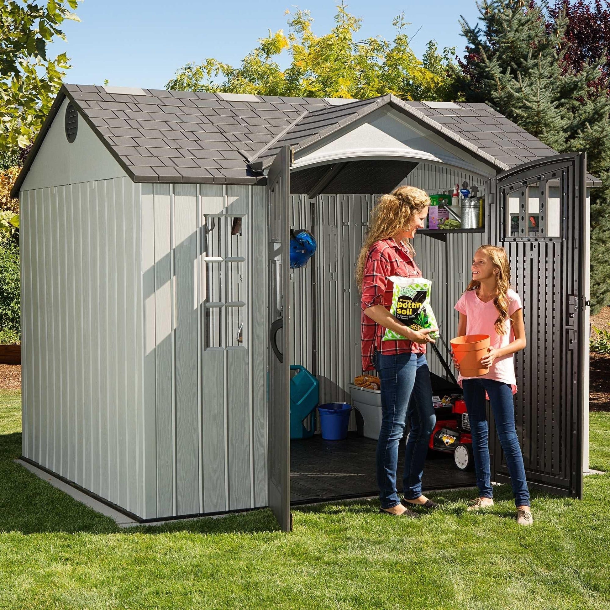 Lifetime 10 Ft. X 8 Ft. Outdoor Storage Shed - 60243 - Backyard Provider