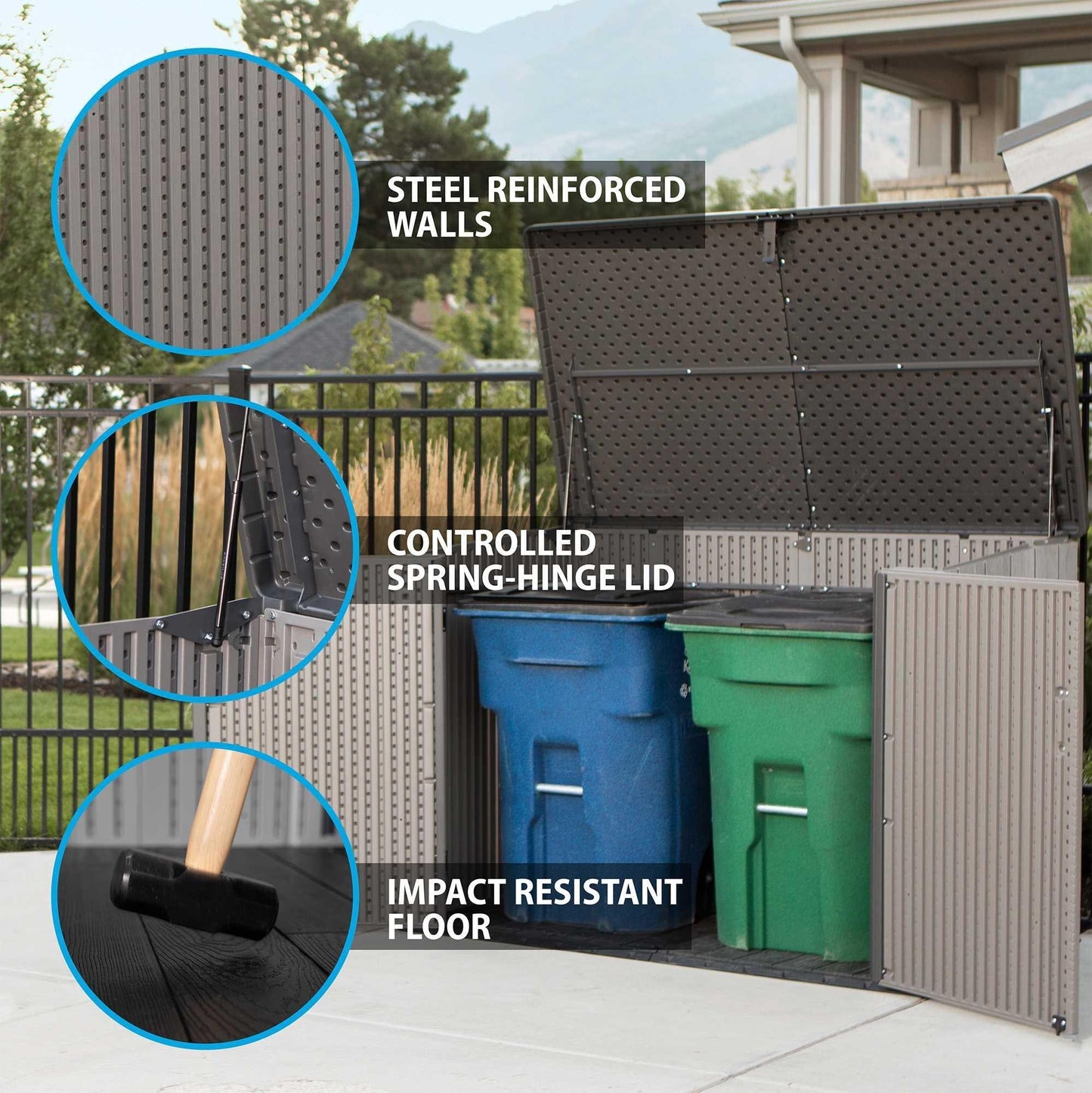 Lifetime Horizontal Storage Shed - 60296U - Backyard Provider