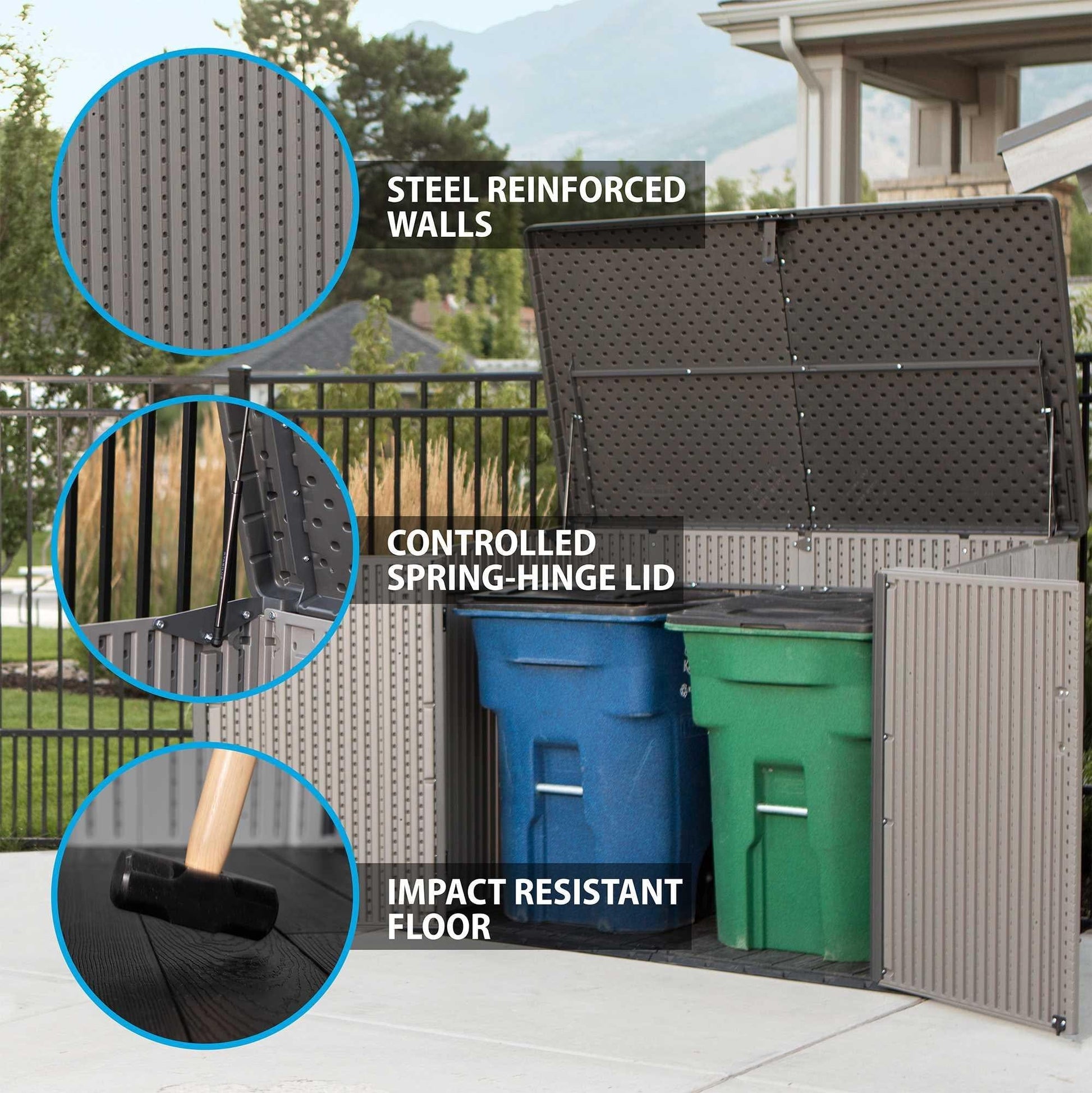 Lifetime Horizontal Storage Shed - 60296U - Backyard Provider