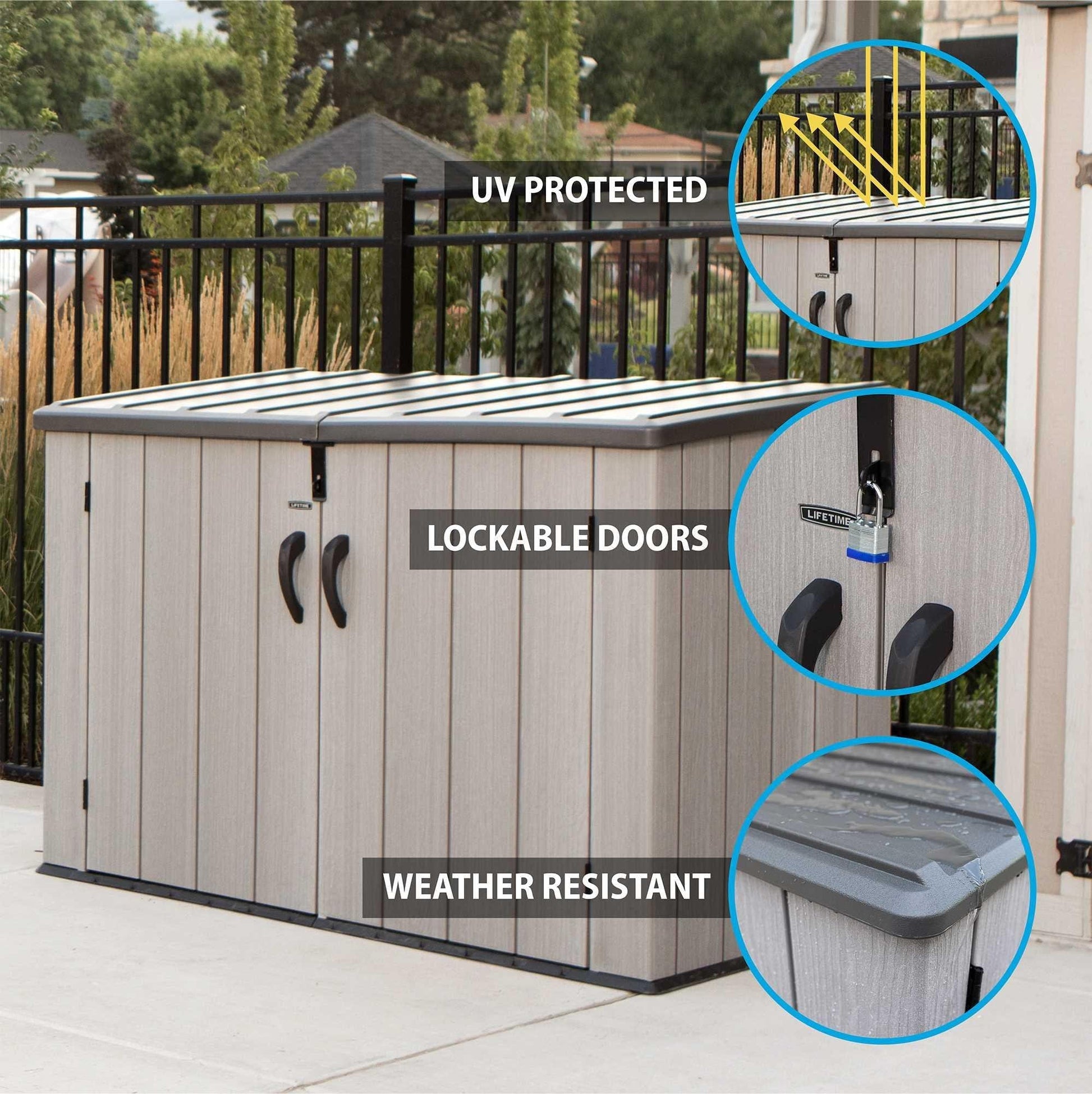 Lifetime Horizontal Storage Shed - 60296U - Backyard Provider