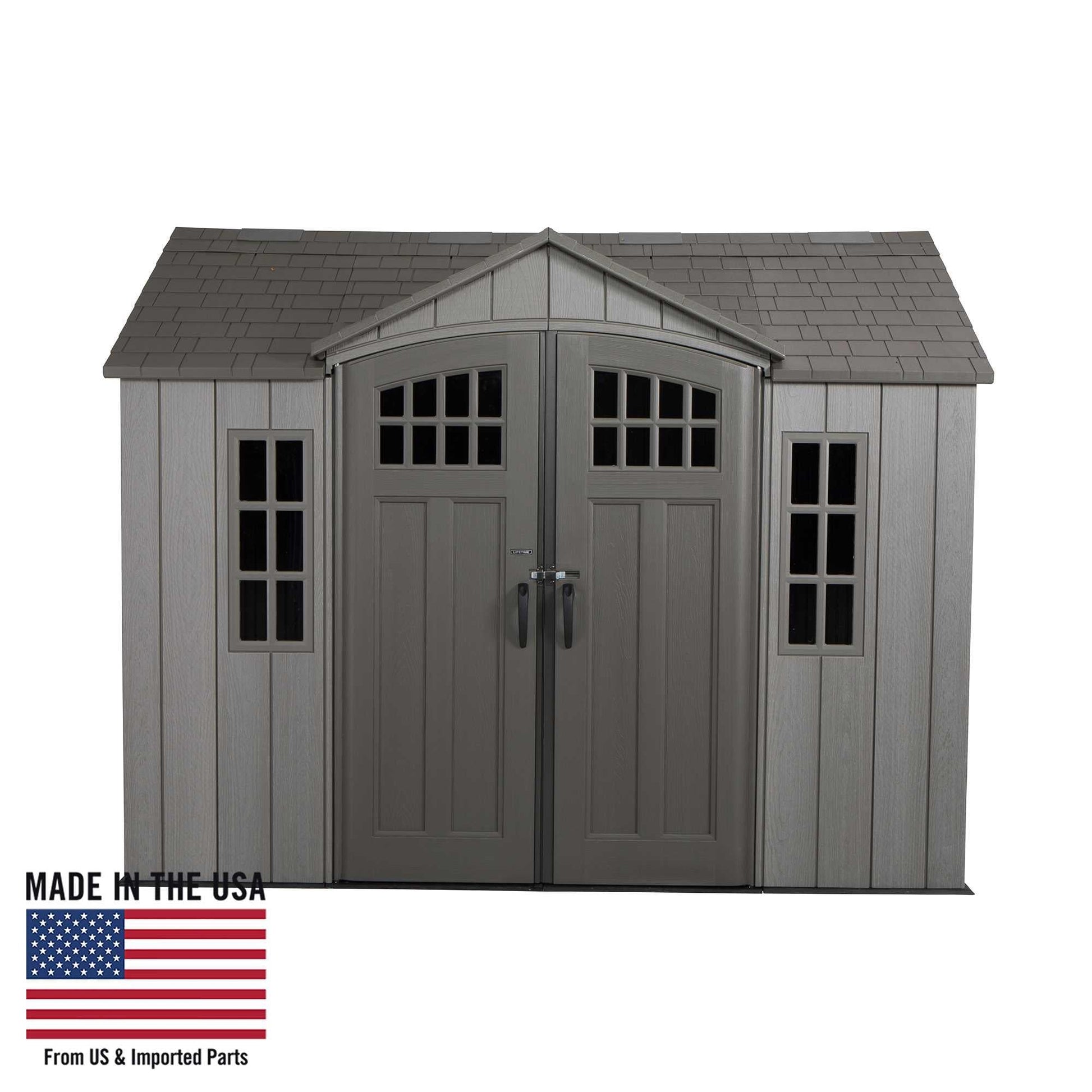 Lifetime 10 Ft. X 8 Ft. Outdoor Storage Shed - 60330 - Backyard Provider