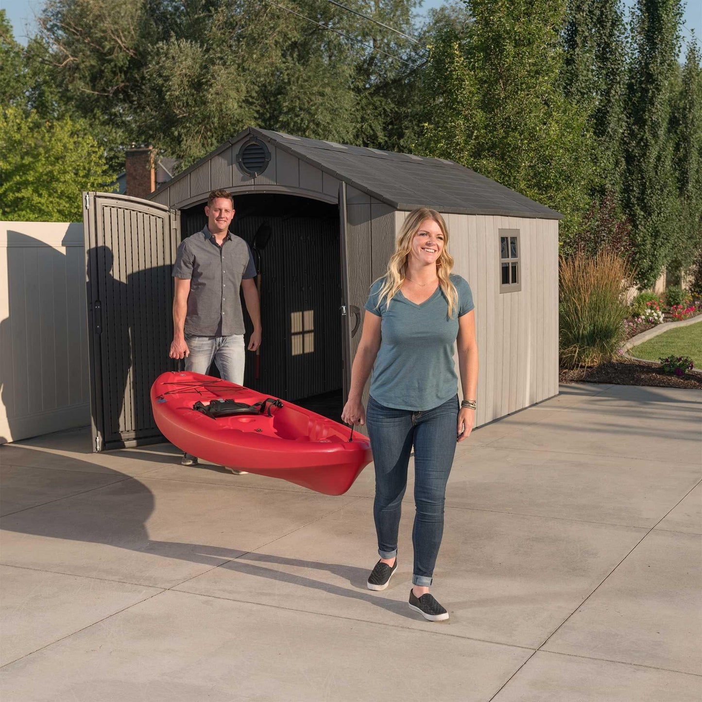 Lifetime 8 Ft. X 12.5 Ft. Outdoor Storage Shed - 60305 - Backyard Provider