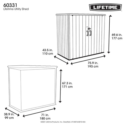 Lifetime Utility Shed - 60331U - Backyard Provider