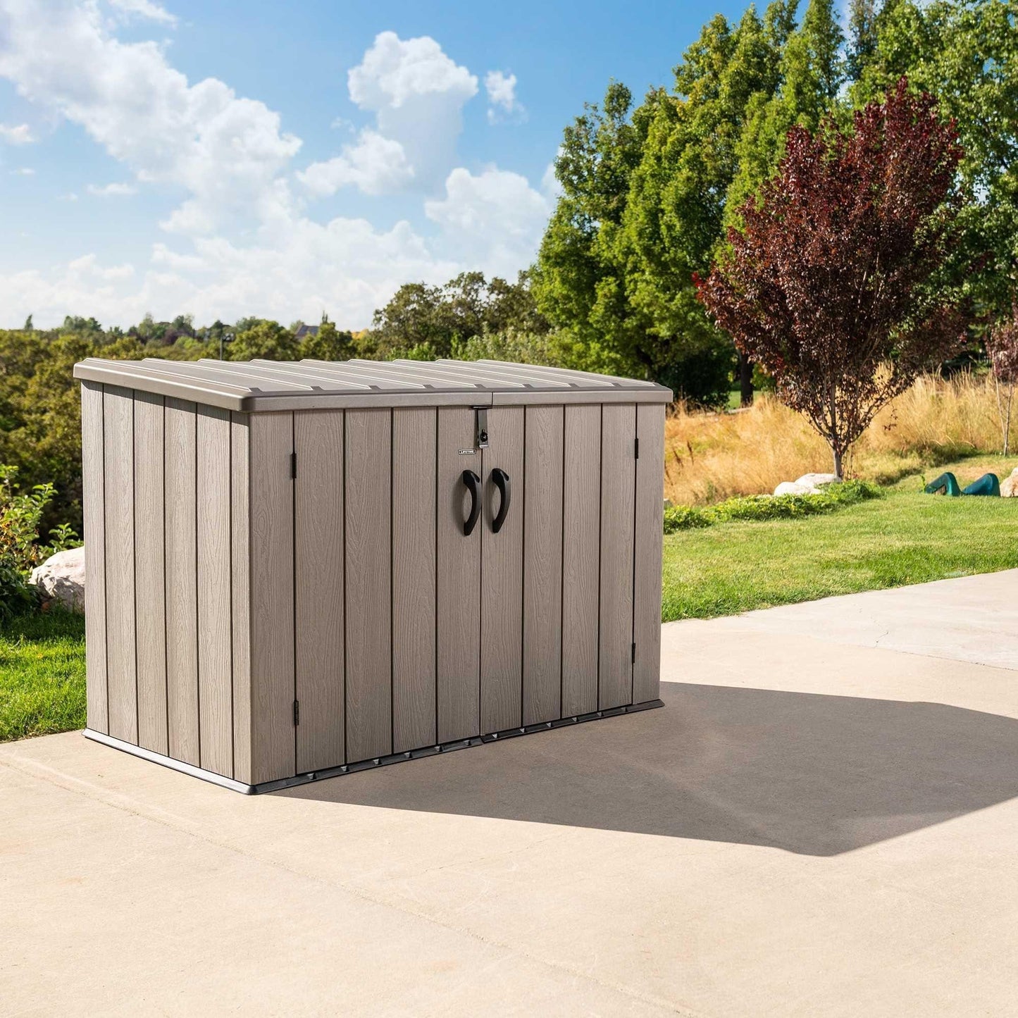 Lifetime Horizontal Storage Shed (75 Cubic Feet) - 60341 - Backyard Provider