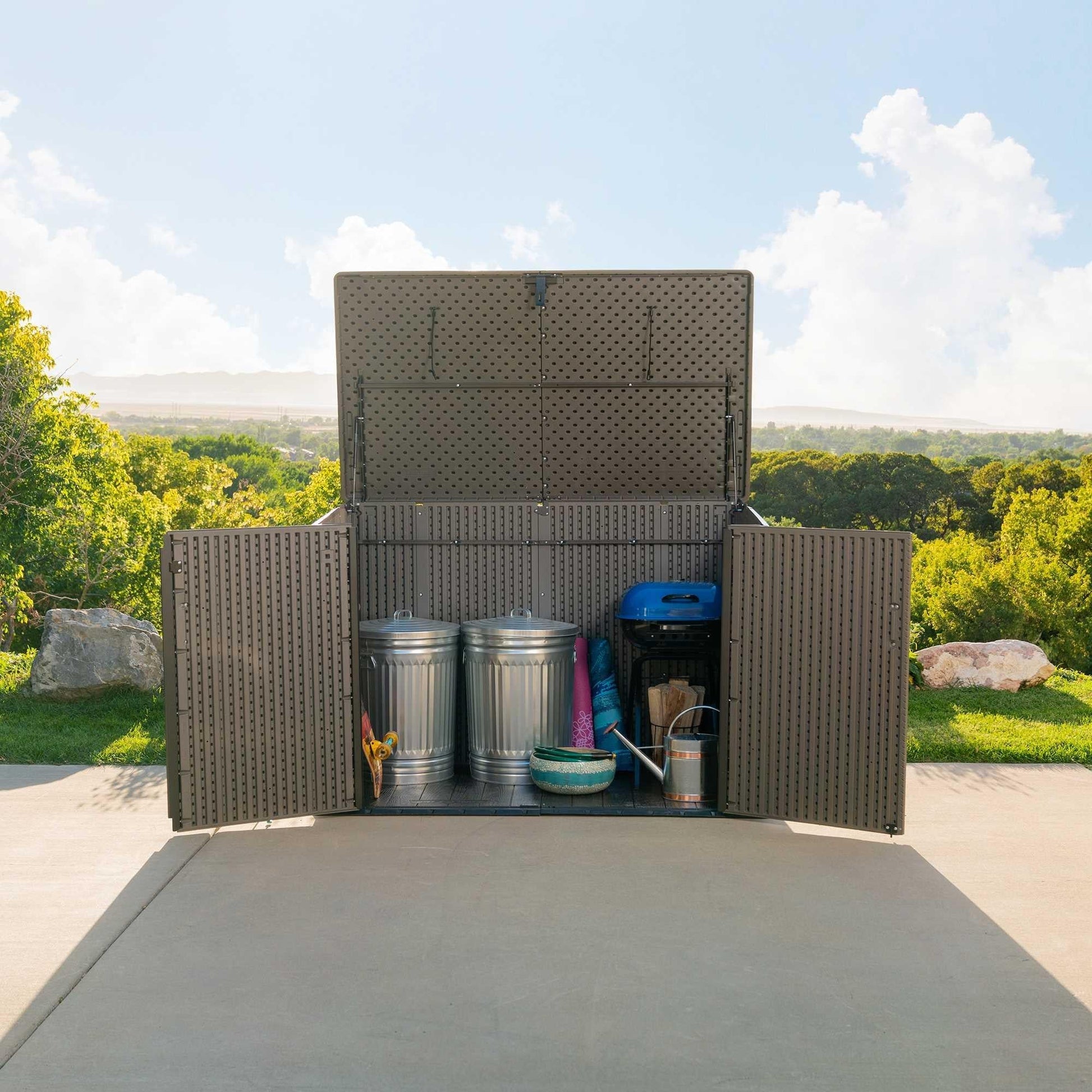 Lifetime Horizontal Storage Shed (75 Cubic Feet) - 60341 - Backyard Provider