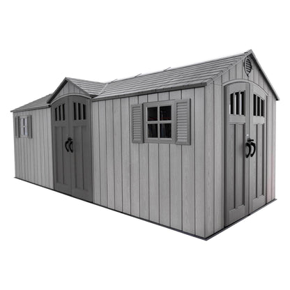 Lifetime 20 Ft. X 8 Ft. Outdoor Storage Shed - 60351 - Backyard Provider