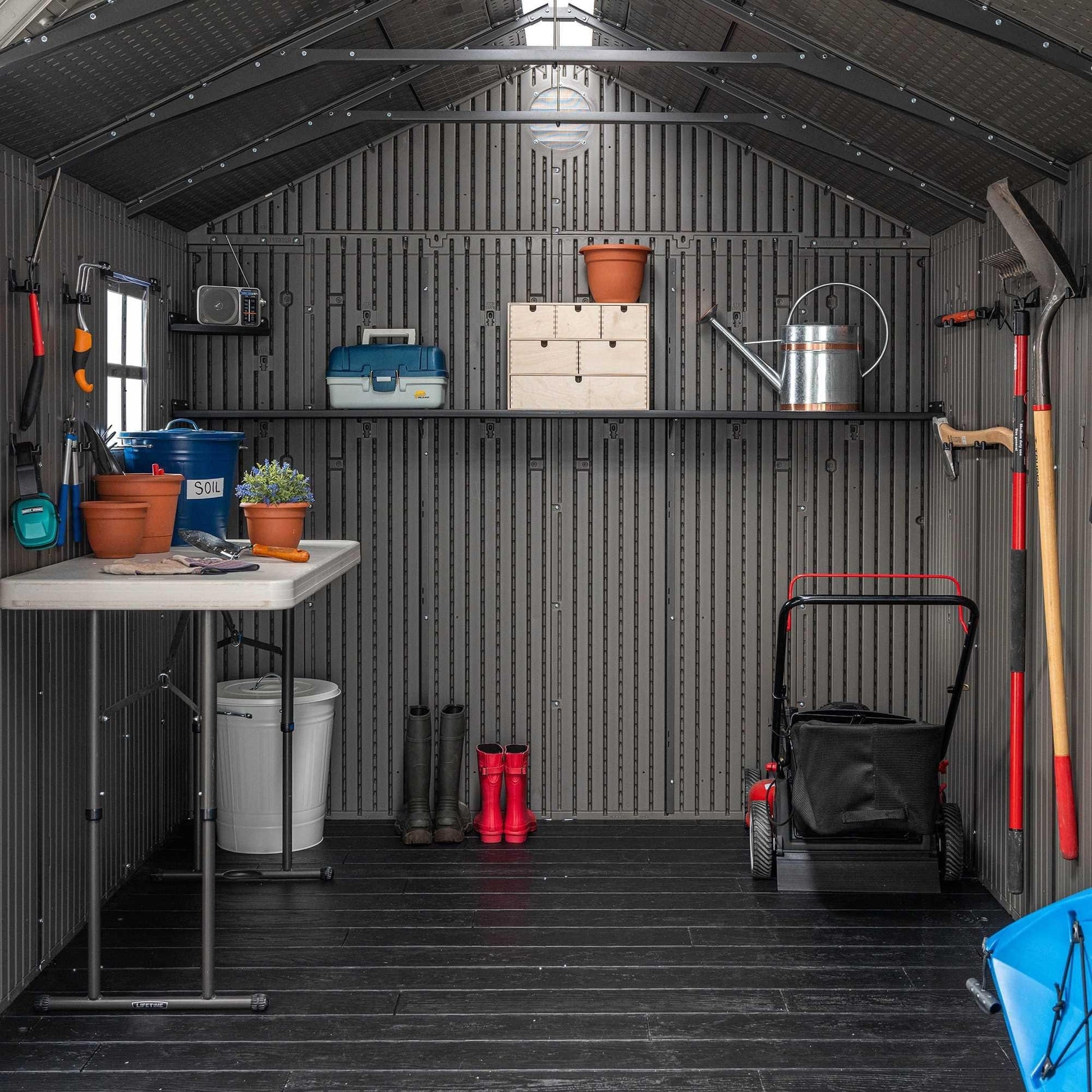 Lifetime 20 Ft. X 8 Ft. Outdoor Storage Shed - 60351 - Backyard Provider