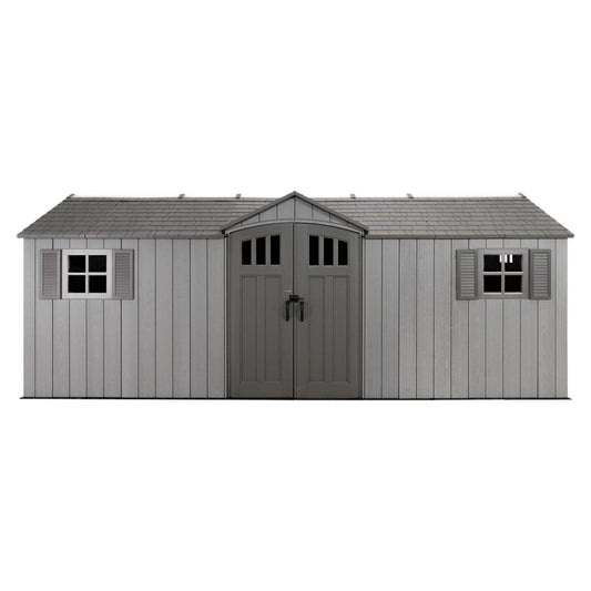 Lifetime 20 Ft. X 8 Ft. Outdoor Storage Shed - 60351 - Backyard Provider