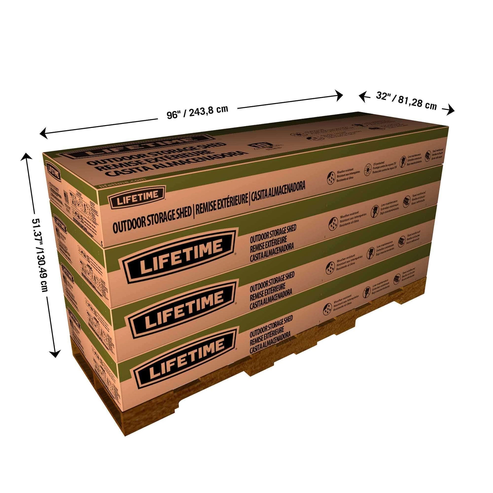 Lifetime 20 Ft. X 8 Ft. Outdoor Storage Shed - 60351 - Backyard Provider