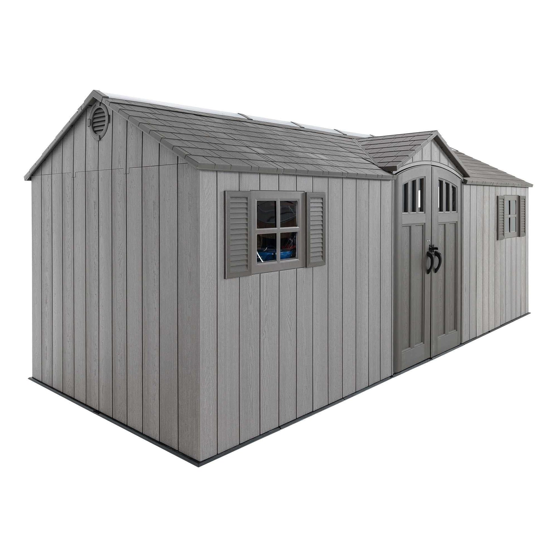 Lifetime 20 Ft. X 8 Ft. Outdoor Storage Shed - 60351 - Backyard Provider