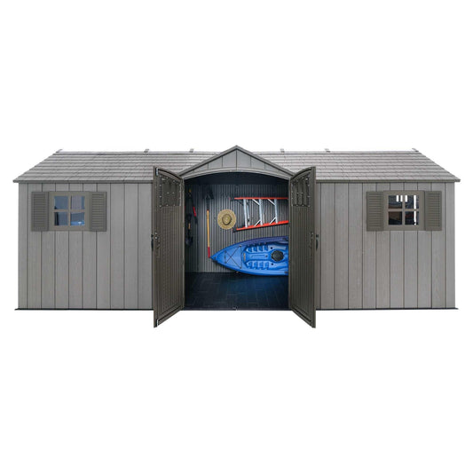 Lifetime 20 Ft. X 8 Ft. Outdoor Storage Shed - 60351 - Backyard Provider