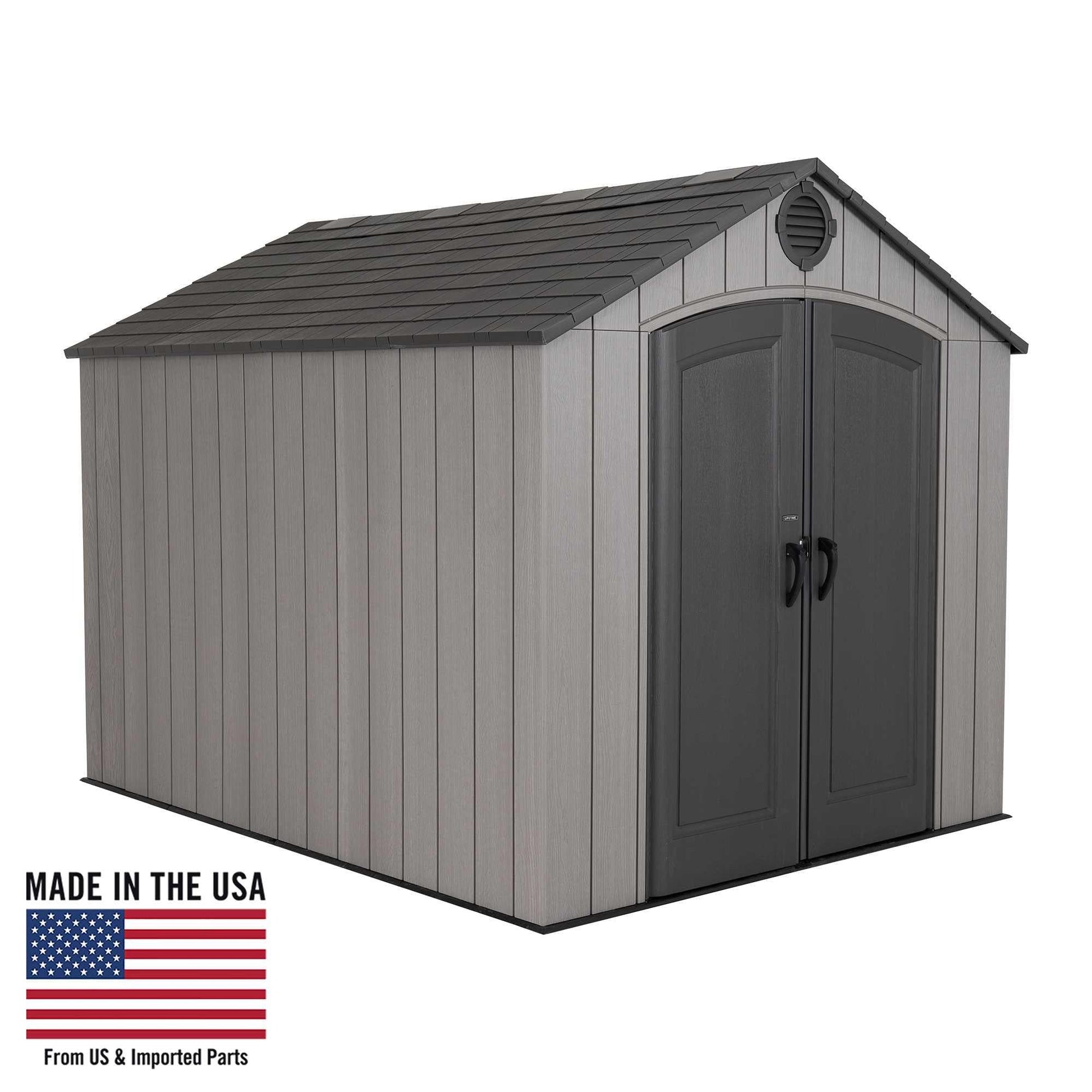 Lifetime 8 Ft. X 10 Ft. Outdoor Storage Shed - 60356 - Backyard Provider