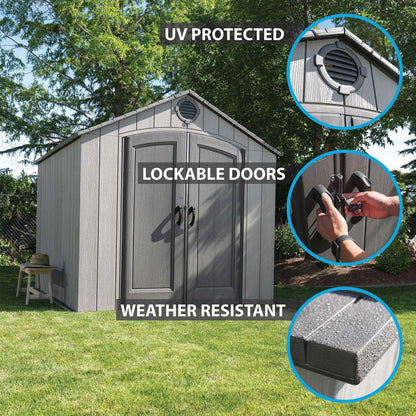 Lifetime 8 Ft. X 10 Ft. Outdoor Storage Shed - 60356 - Backyard Provider