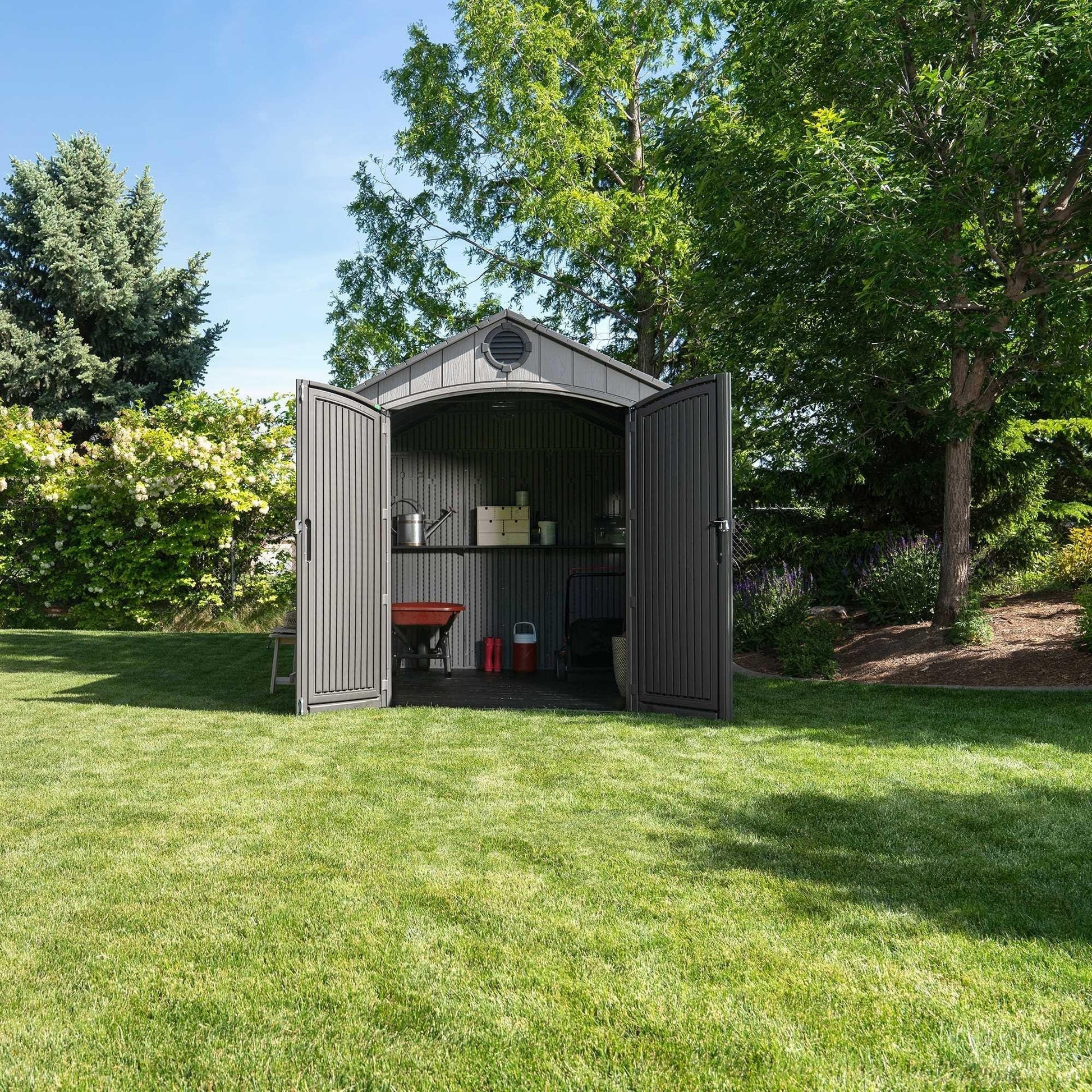 Lifetime 8 Ft. X 7.5 Ft. Outdoor Storage Shed - 60354 - Backyard Provider