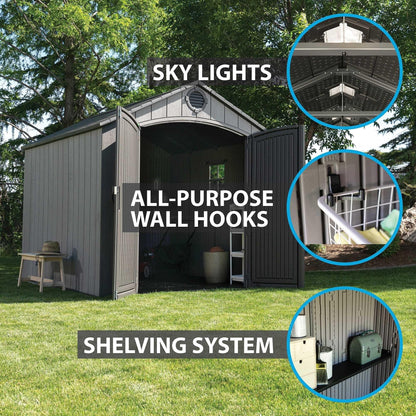 Lifetime 8 Ft. X 10 Ft. Outdoor Storage Shed - 60356 - Backyard Provider