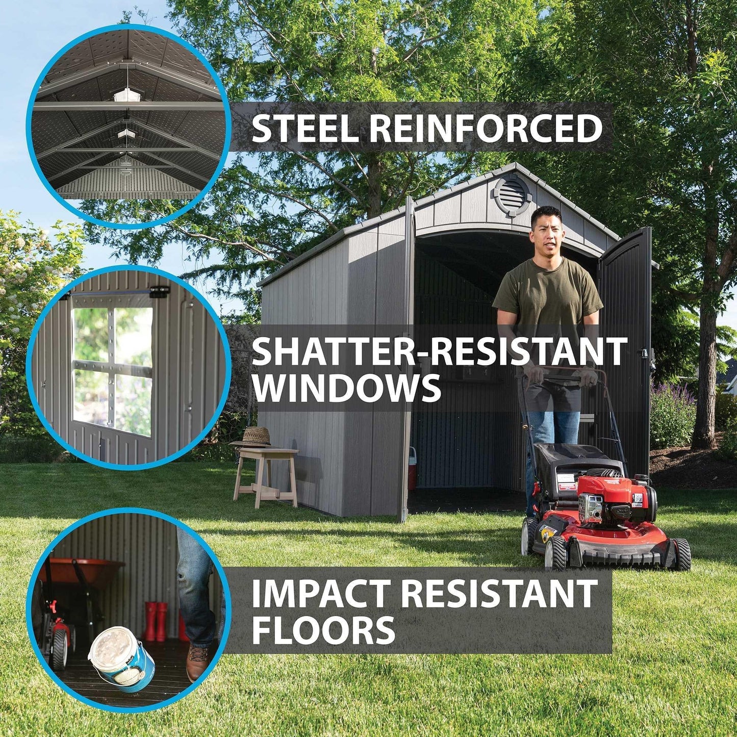 Lifetime 8 Ft. X 10 Ft. Outdoor Storage Shed - 60356 - Backyard Provider