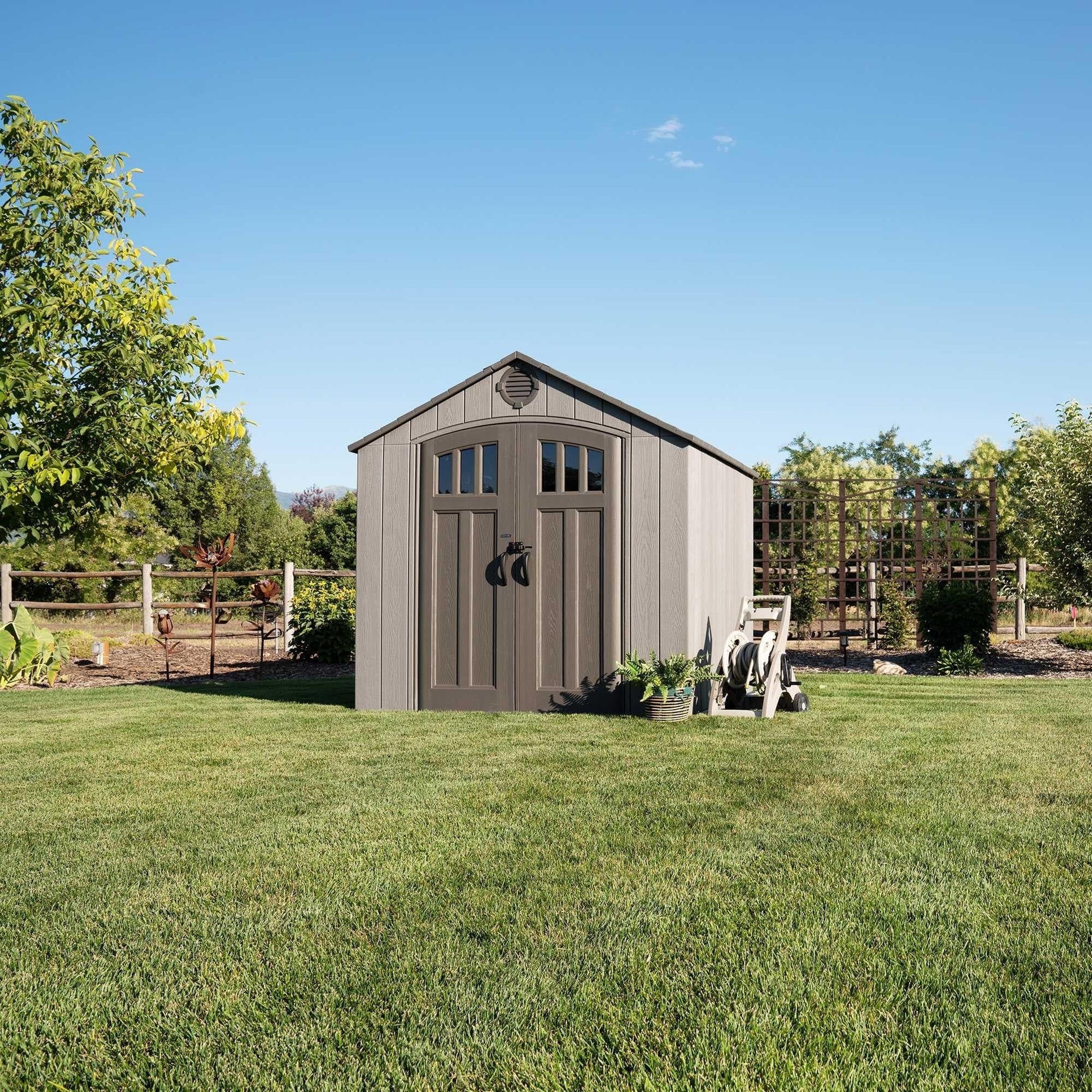 Lifetime 8 Ft. X 7.5 Ft. Outdoor Storage Shed - 60370 - Backyard Provider