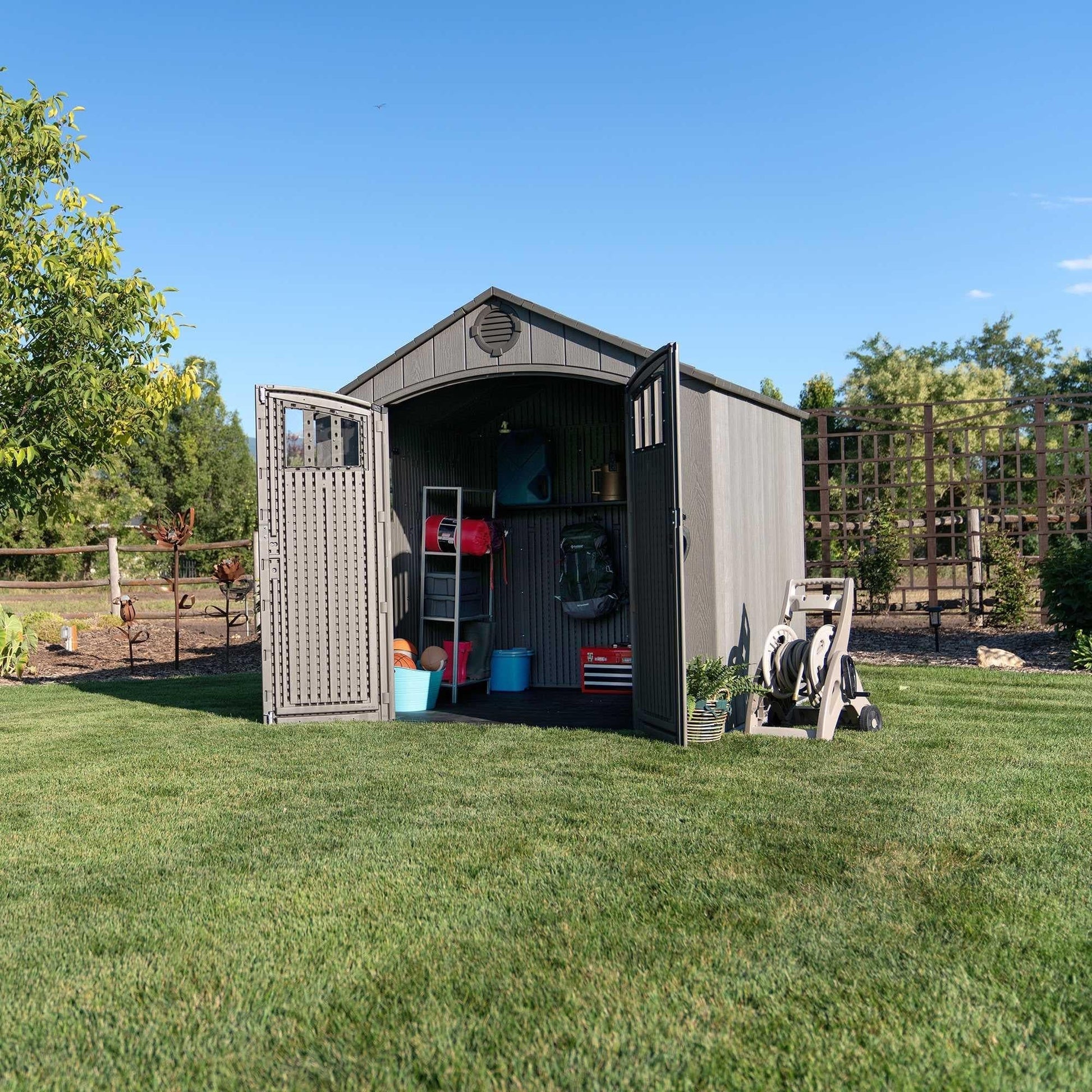 Lifetime 8 Ft. X 7.5 Ft. Outdoor Storage Shed - 60370 - Backyard Provider
