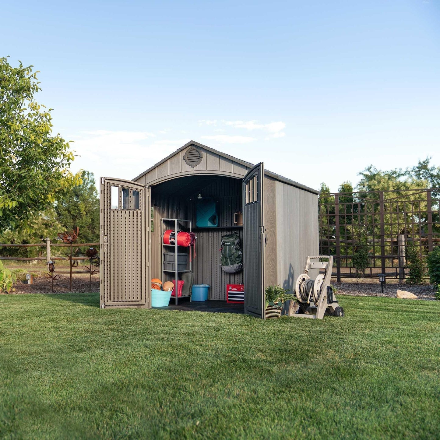 Lifetime 8 Ft. X 7.5 Ft. Outdoor Storage Shed - 60370 - Backyard Provider