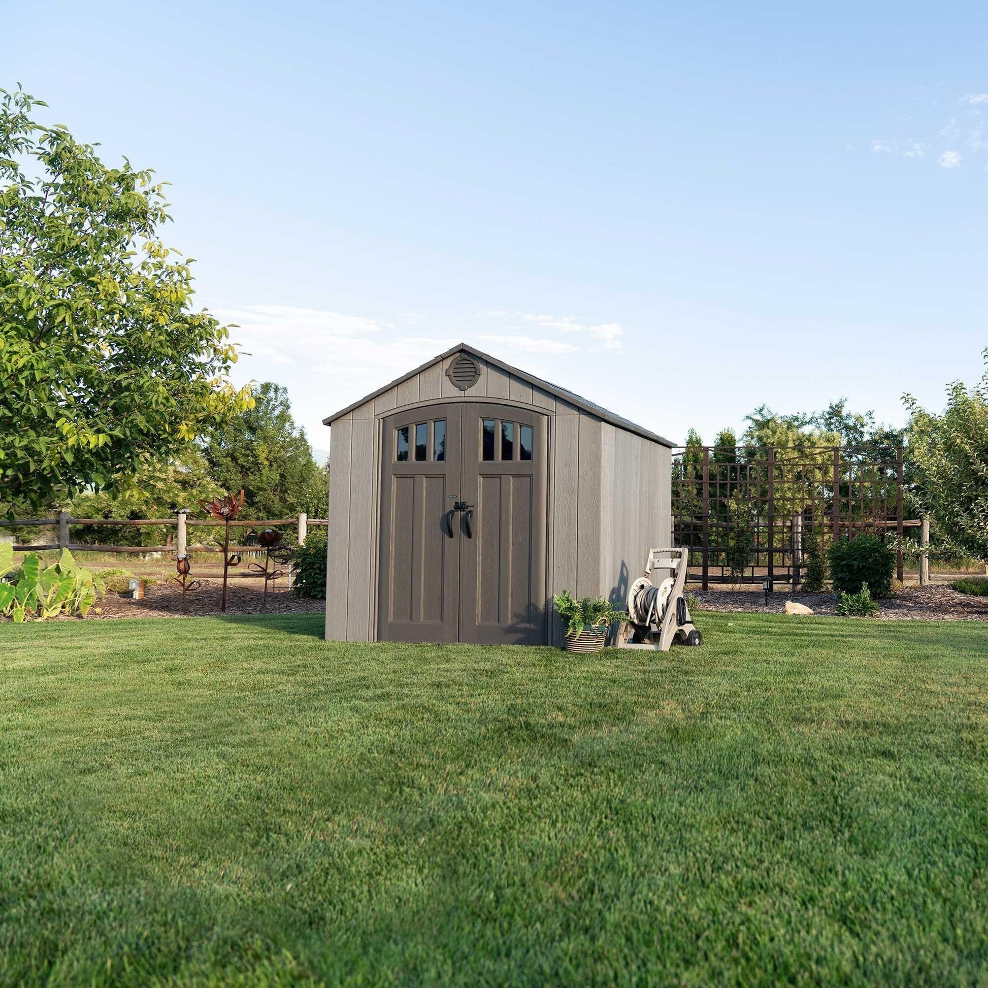 Lifetime 8 Ft. X 7.5 Ft. Outdoor Storage Shed - 60370 - Backyard Provider