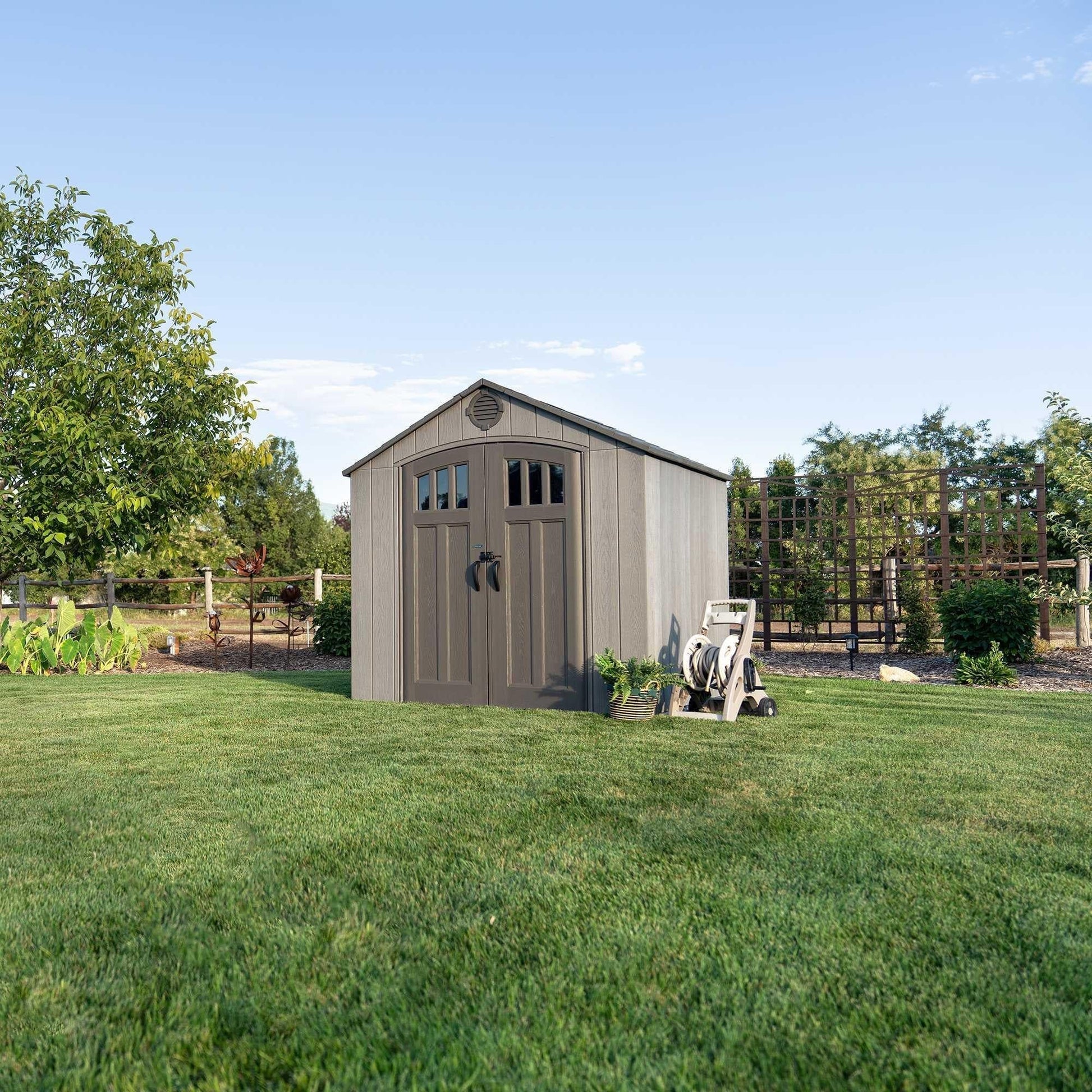 Lifetime 8 Ft. X 7.5 Ft. Outdoor Storage Shed - 60370 - Backyard Provider