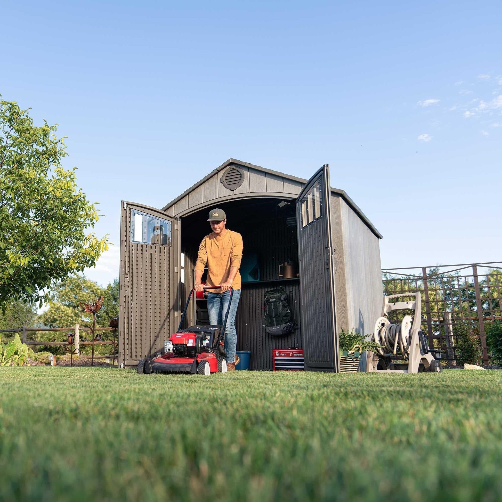 Lifetime 8 Ft. X 7.5 Ft. Outdoor Storage Shed - 60370 - Backyard Provider