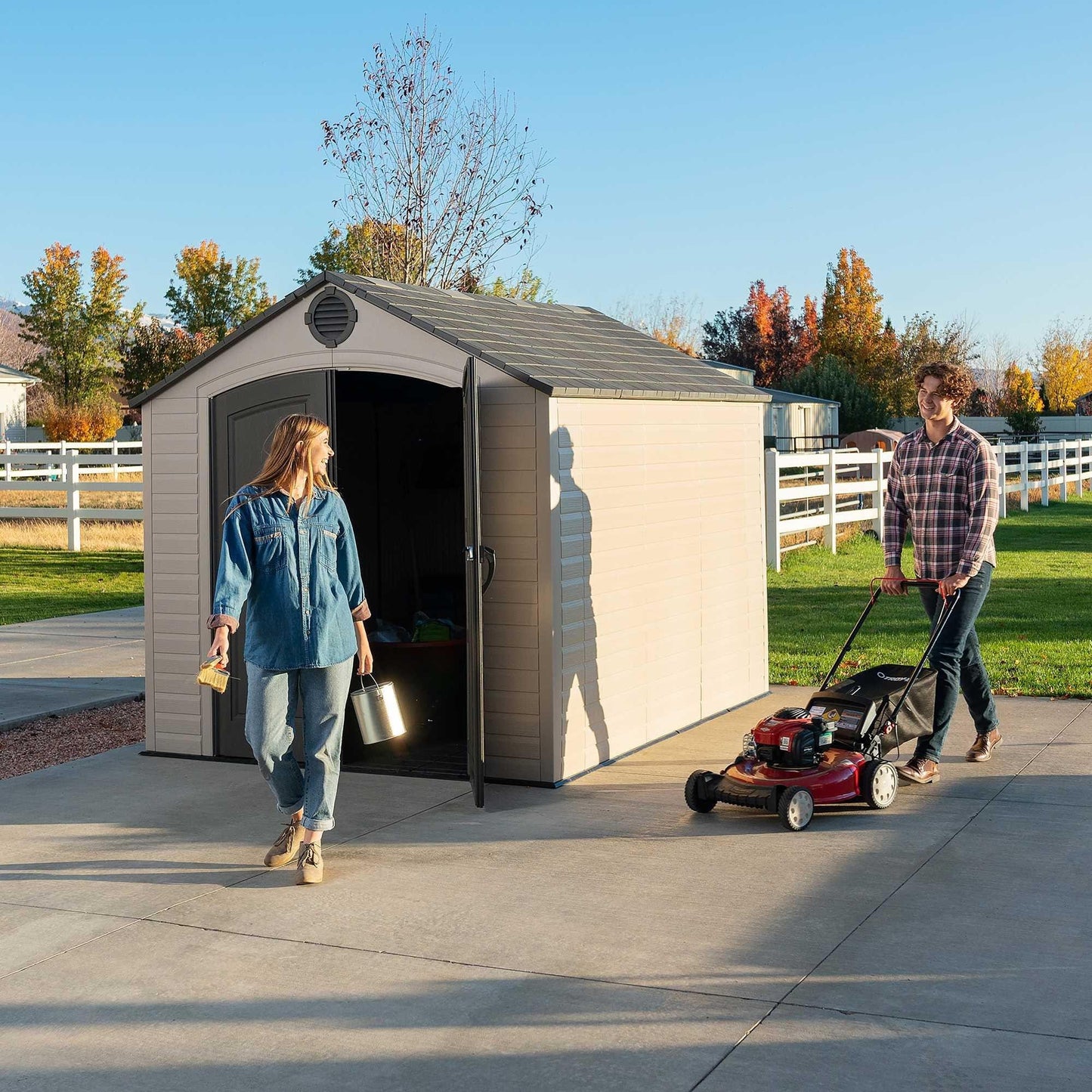 Lifetime 8 Ft. X 10 Ft. Outdoor Storage Shed - 60371 - Backyard Provider
