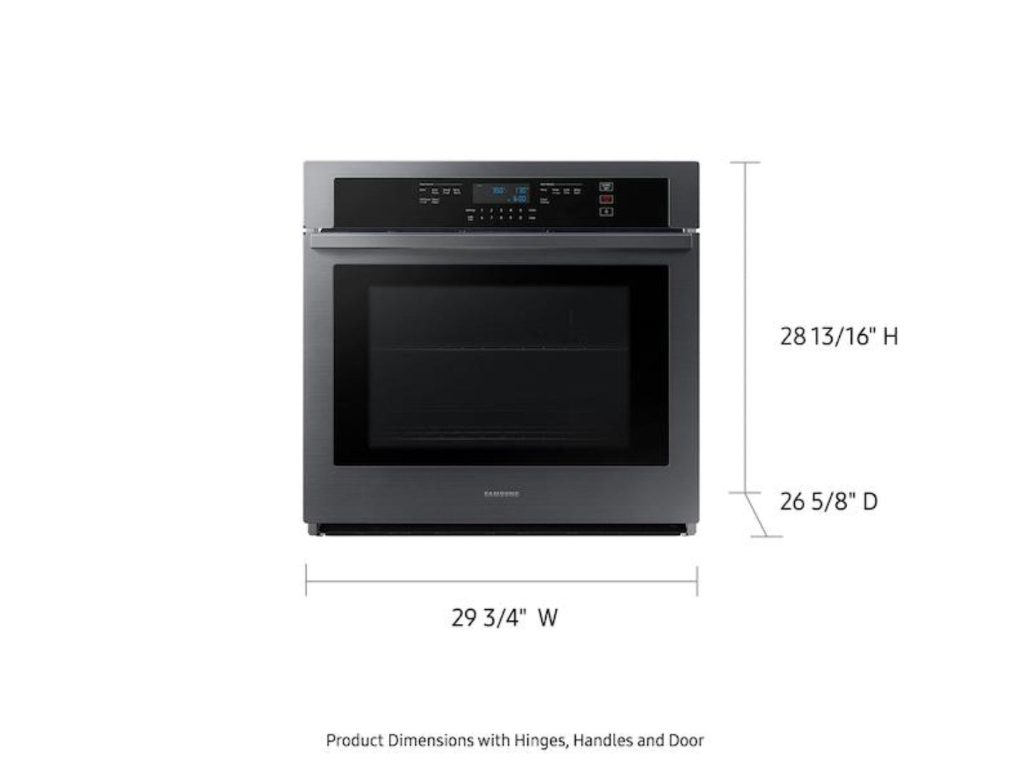 SAMSUNG NV51T5511SG 30" Smart Single Wall Oven in Black Stainless Steel - NV51T5511SG-KT