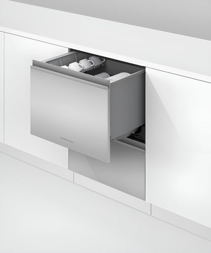 FISHER & PAYKEL DD24DT4NX9 Built-under Double DishDrawer Dishwasher, Tall, Sanitize - DD24DT4NX9-KT