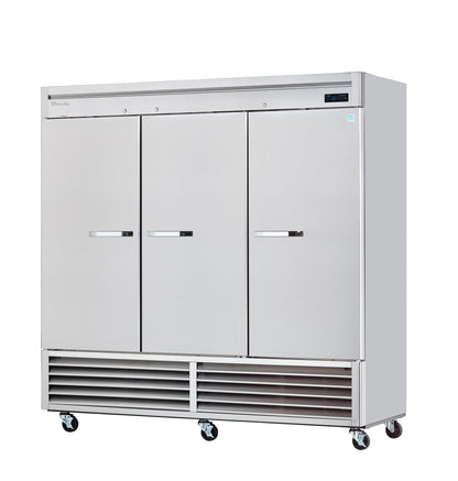 Blue Air | 81" Wide 3 Door Bottom Mount Reach-In Refrigerator - BSR72-HC