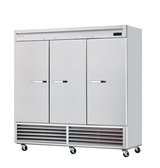 Blue Air | 81" Wide 3 Door Bottom Mount Reach-In Refrigerator - BSR72-HC