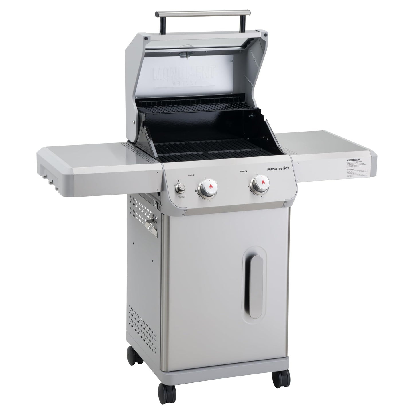 Monument Grills 2-Burner Gas Grill, Stainless Steel - B0CWNT3DLY
