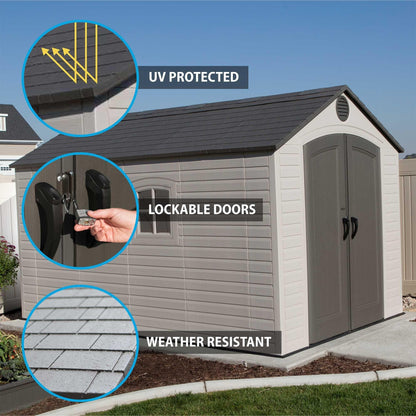 Lifetime 8 Ft. X 12.5 Ft. Outdoor Storage Shed - 6402 - Backyard Provider