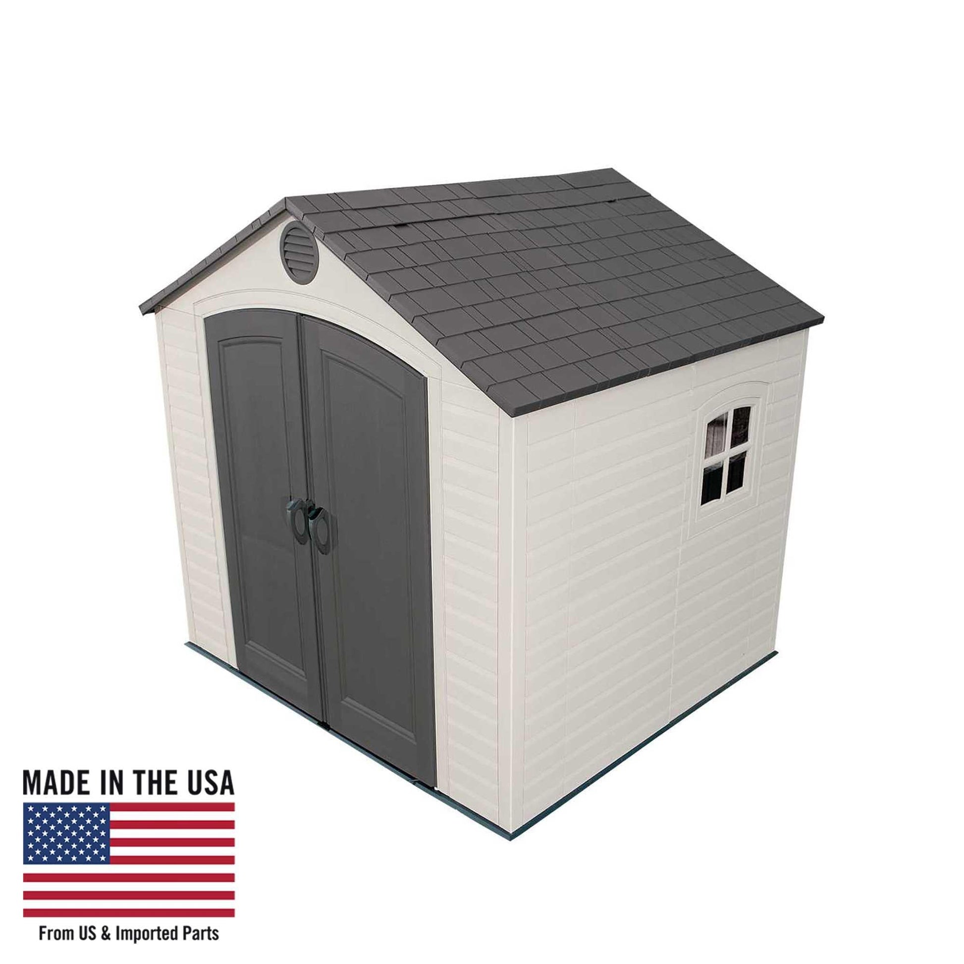 Lifetime 8 Ft. X 7.5 Ft. Outdoor Storage Shed - 6411 - Backyard Provider
