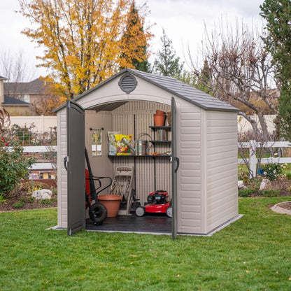 Lifetime 8 Ft. X 7.5 Ft. Outdoor Storage Shed - 6411 - Backyard Provider