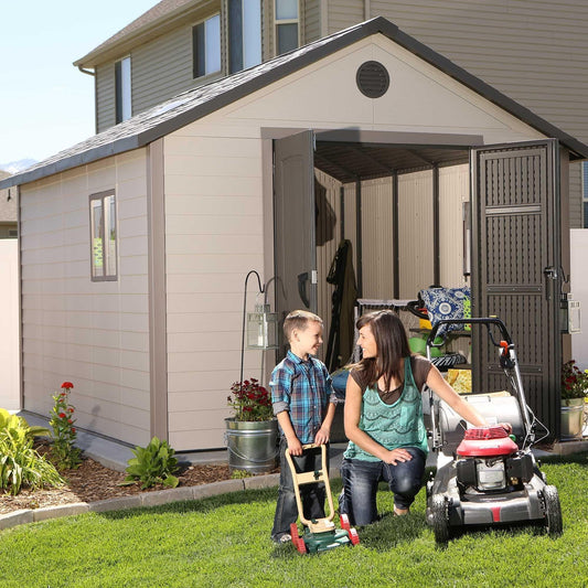 Lifetime 11 Ft. X 13.5 Ft. Outdoor Storage Shed - 6415 - Backyard Provider