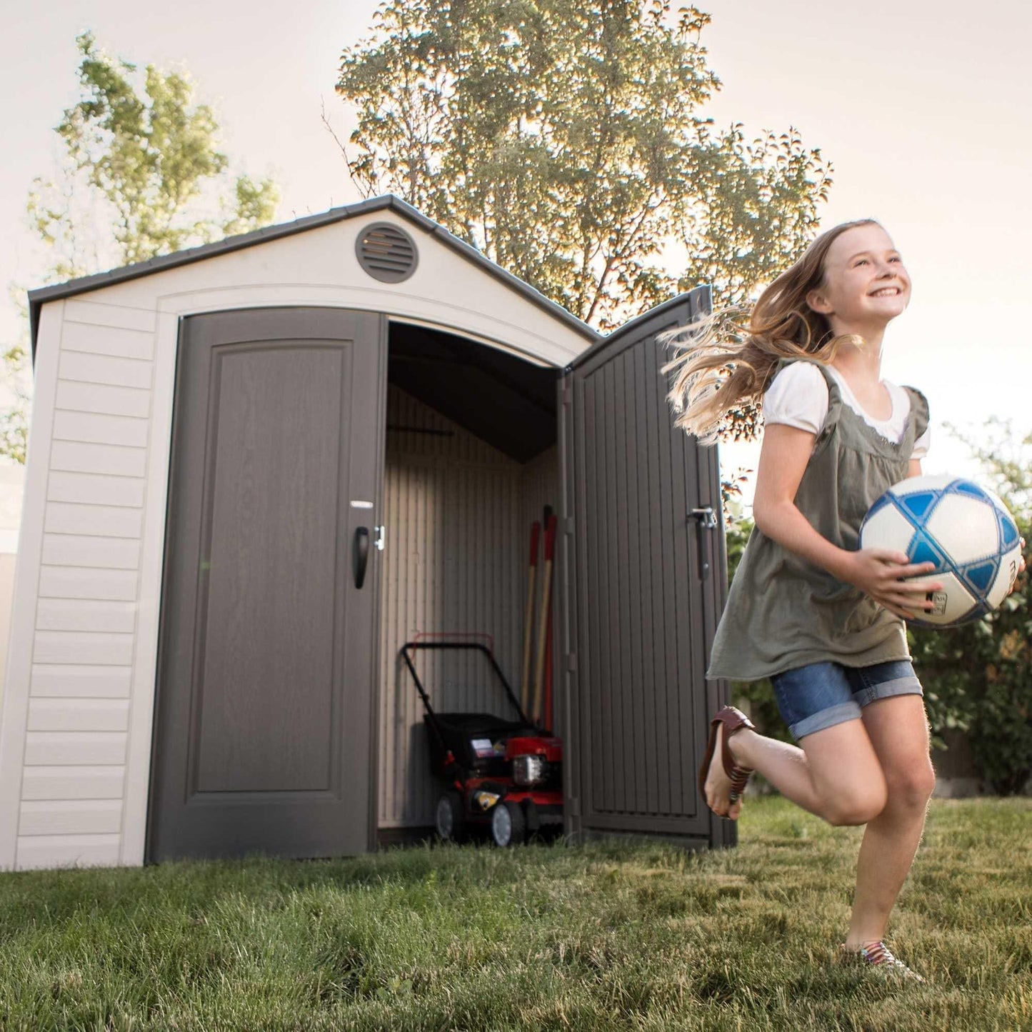 Lifetime 8 Ft. X 5 Ft. Outdoor Storage Shed - 6418 - Backyard Provider
