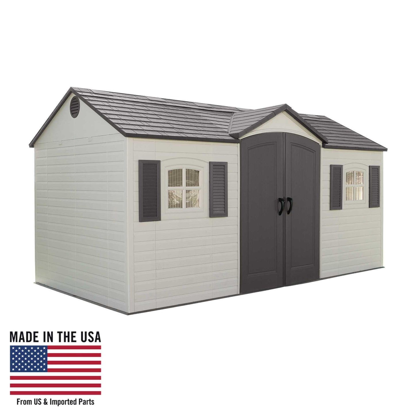 Lifetime 15 Ft. X 8 Ft. Outdoor Storage Shed - 6446 - Backyard Provider
