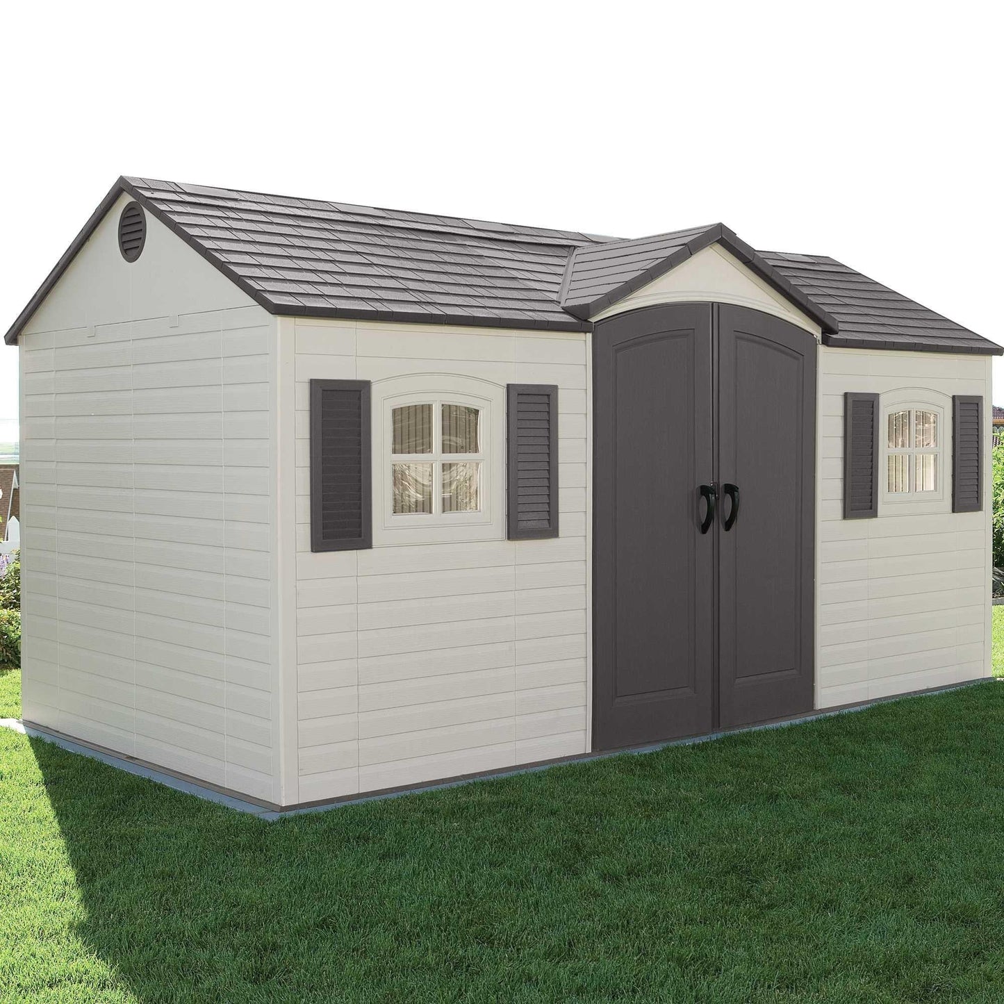 Lifetime 15 Ft. X 8 Ft. Outdoor Storage Shed - 6446 - Backyard Provider