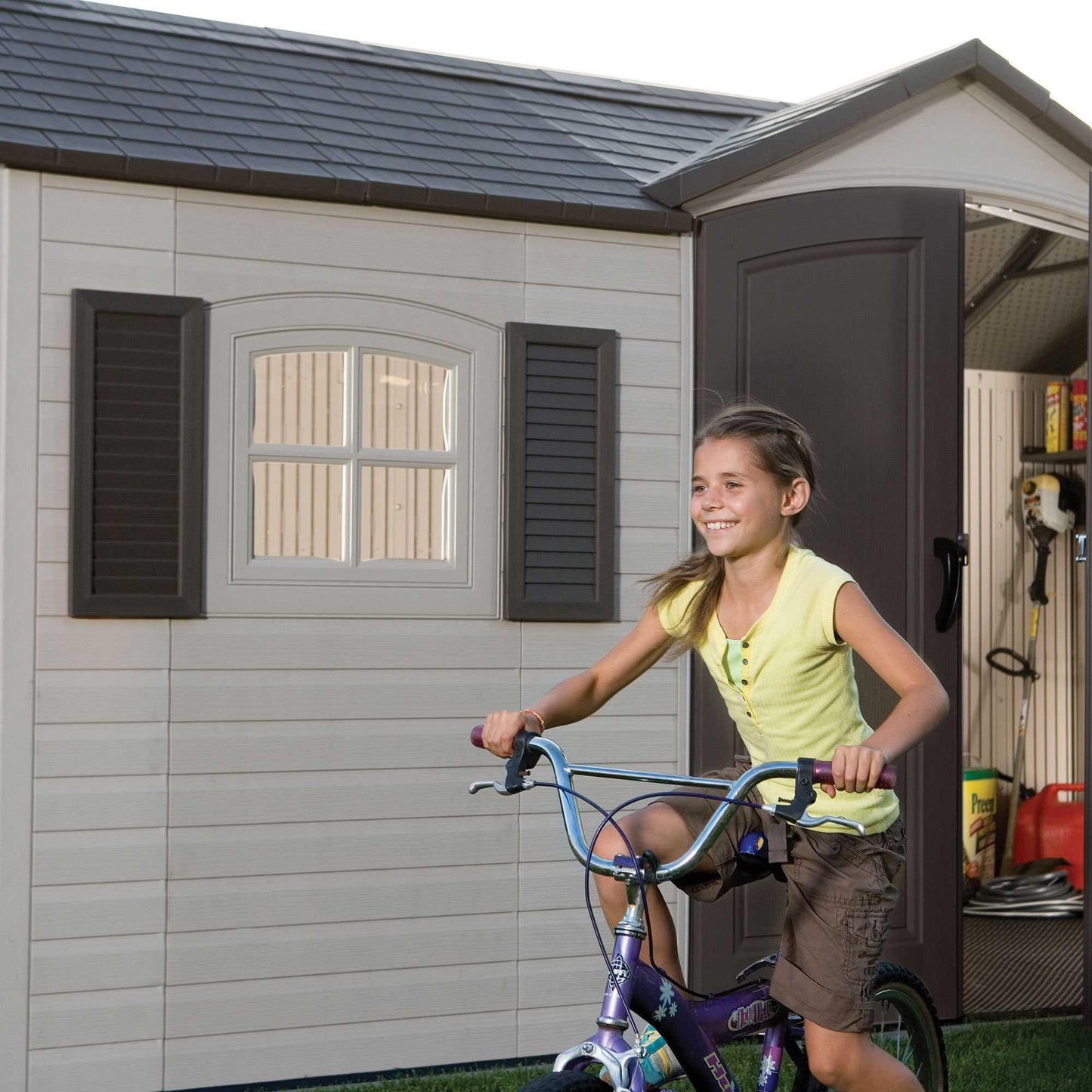 Lifetime 15 Ft. X 8 Ft. Outdoor Storage Shed - 6446 - Backyard Provider