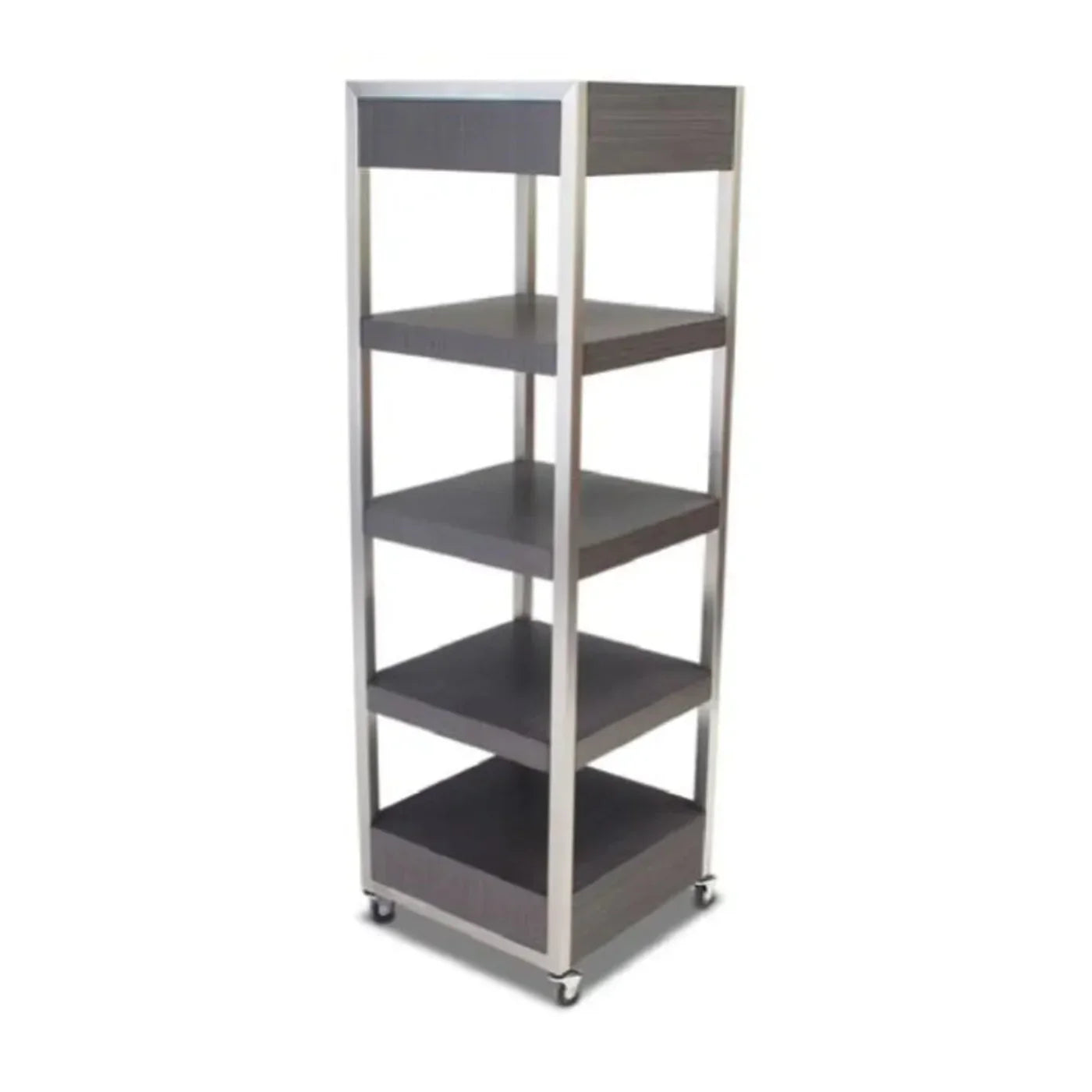 Forbes Industries 6513 24" Foss Series Rolling Display (Executive) - Stainless Steel Frames - 6513